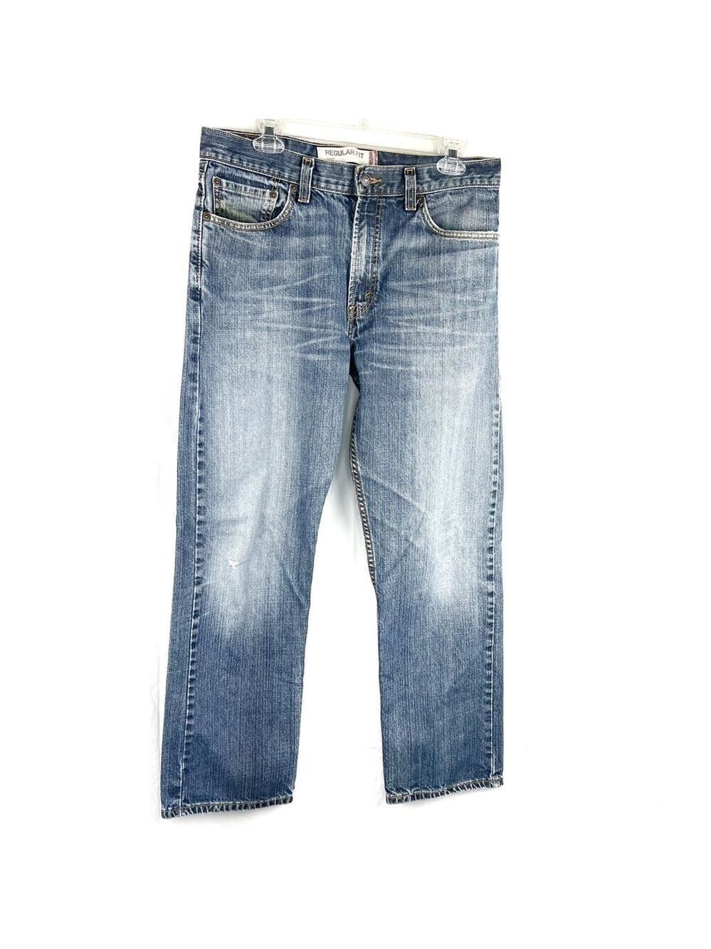 EUC-LEVI’S® Men's 505™ Straight Regular Fit Medium Wash Denim Jeans Size 33X30